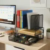 Organizér na stôl Relaxdays, držiak na zložky so zásuvkou a Náhľad obrázku produktu 2