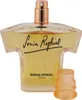 Geöffneter Flakon von Sonia Rykiel in Shirtform mit goldenem Zerstäuber, orangefarbene Kappe liegt daneben, 50 ml. Náhľad obrázku produktu