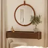Konsole Japandi mit 1 Schublade, Dunkles Holzoptik, 80cm Produktbild-Vorschau 1