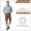 Herren Trachtengürtel aus Echtleder Trachten Lederhosen Produktbild-Vorschau 2