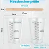 Set di becher in plastica per resina epossidica, 50 pezzi, Anteprima dell’immagine prodotto 2