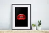 MuchoWow® MuchoWow® Gerahmtes Poster Lippen - Geld - Rot Produktbild-Vorschau 6