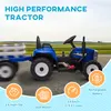 Elektryczny traktor HOMCOM z przyczepą, 12 V, dziecięcy Podgląd zdjęcia produktu 4