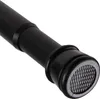 A close-up view of the end of a black adjustable tension rod. Produktbild-Vorschau