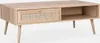 Tavolino scandinavo in vimini, 1 cassetto, Marrone naturale Anteprima dell’immagine prodotto 1