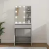 vidaXL Toaletní stolek s LED diodami šedý Sonoma 60x40x140 Náhled obrázku produktu 2