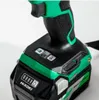 Close-up of the battery and control panel of a power tool. Voir les images du produit