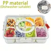 1Pièce Bol à snack avec couvercle ,Anti-fuite ,Assiette à Voir les images du produit 4