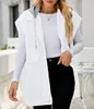 ASKSA Damen Jeansweste Kapuze aermellos Laessige Locker Produktbild-Vorschau 2