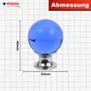 Domino Elegante Crystal D Möbelknopf 30mm in Chrom & Blau Produktbild-Vorschau 4