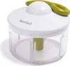 A white and green manual food chopper with a clear container. Produktbild-Vorschau