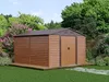 Gartenhaus aus Metall, verzinkter Stahl, Holzoptik - 11,75 Produktbild-Vorschau 2