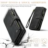 A product image showcasing a phone case with text overlays highlighting its features. Produktbild-Vorschau