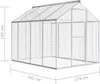vidaXL Außenvoliere Aluminium 178x242x192 cm Produktbild-Vorschau 4