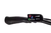 A close-up view of an e-bike handlebar with a control panel. Produktbild-Vorschau