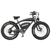 A black electric bicycle is shown against a white background. Náhľad obrázku produktu