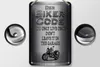 Blechschild Motorrad 12x18cm Biker Code you only live once Produktbild-Vorschau 2