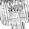 A close-up view of a crystal chandelier. Produktbild-Vorschau