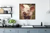 MuchoWow® Poster Schwein - Porträt - Tier 75x75 cm - Wand Produktbild-Vorschau 3