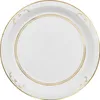 Assiettes en carton 23 cm avec bord doré et motif Voir les images du produit 2