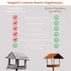 Maxito Vogelhaus mit Ständer wetterfest aus Metall und Produktbild-Vorschau 3