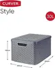 Curver Style L, Kosz na rzeczy, Szary, Rotang, Podgląd zdjęcia produktu 16