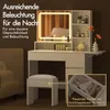 ALFORDSON Schminktisch mit LED-Beleuchtung und Spiegel, Produktbild-Vorschau 4