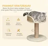 PawHut Kratzbaum klein, 49 cm Katzenbaum, Katzenkratzbaum Produktbild-Vorschau 4
