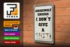 Blechschild Spruch 20x30cm amazingly i dont give a shit Produktbild-Vorschau 3