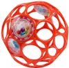 Oball Kunststoff Rassel orange 10 cm Kugel transparent Produktbild-Vorschau 2