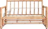 vidaXL Canapé de jardin 2 places avec coussins en bambou Voir les images du produit 9