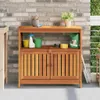 vidaXL Garten-Konsolentisch 80x35x75 cm Massivholz Akazie Anteprima dell’immagine prodotto 2