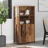 vidaXL Highboard old wood 62 x 36 x 121,5 cm materiál na Náhled obrázku produktu 3