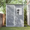 Gartenhaus 146x104x186 cm aus PP | Wetterfester Schuppen Produktbild-Vorschau 8