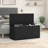 vidaXL Truhe Schwarz 100x42x46 cm Holzwerkstoff Produktbild-Vorschau 2