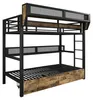 Cama alta de 90 x 200 cm, estructura de metal con Vista previa de la imagen del producto 13