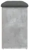 vidaXL Lavica na topánky betónová sivá 82x32x50 cm Materiál Náhľad obrázku produktu 6
