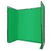 Hintergrundständer faltbar Backdrop Stand mit grünem Tuch Produktbild-Vorschau 1