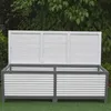 Gartentruhe Holz Grau Kissenbox Auflagenkiste Aufbewahrung Produktbild-Vorschau 6