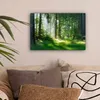 MuchoWow® - Leinwandbilder - Natur - Bäume - Wald - Grün - Produktbild-Vorschau 2