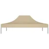 vidaXL Tetto per tende da festa 4,5x3 m Beige 270 g/m² Anteprima dell’immagine prodotto 11