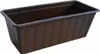 A brown rectangular planter box with vertical ribbed texture. Náhľad obrázku produktu