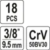 Yato YT-05991, 18 kusov Náhľad obrázku produktu 7