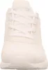 A front view of a white Skechers Bobs Squad shoe. Náhled obrázku produktu