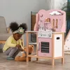 Viga Toys - VIGA PolarB Holzküche mit silbernem und rosa Produktbild-Vorschau 16
