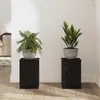 vidaXL Porta piante, 2 pezzi, nero, aspetto legno di Anteprima dell’immagine prodotto 4