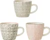Bloomingville Cécile Tasse 220 ml Rose Steingut 3er Set Produktbild-Vorschau 1