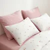 Bettwäsche-Set 200x220 cm Rosa Weiß Herz 3-teilig Produktbild-Vorschau 4
