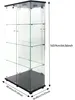 Vitrine en verre à quatre niveaux, avec 4 étagères, 2 Voir les images du produit 2