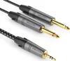 deleyCON 5m 3,5mm Klinke Stereo auf 2x 6,3mm Klinke Mono Produktbild-Vorschau 1